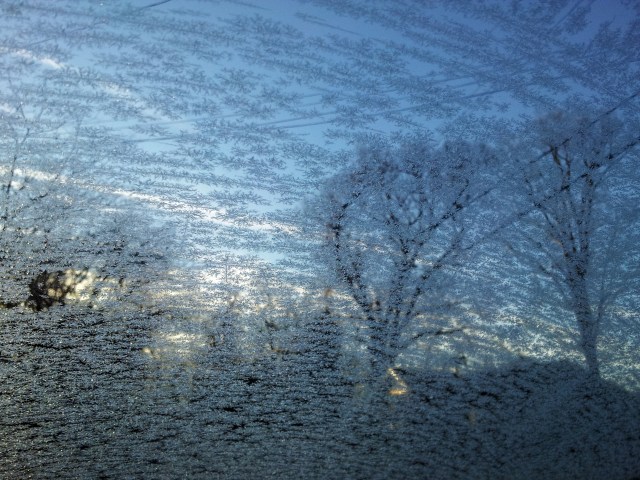 Painting in Frost and Windshield
