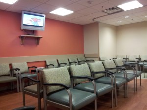 the purple waiting room at the mission er