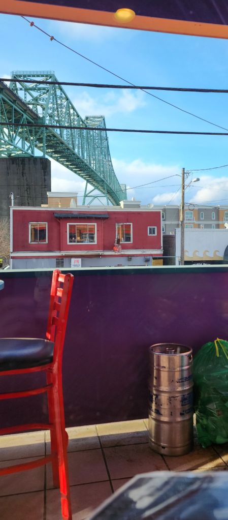 the view from El Tapatio mexican restaurant